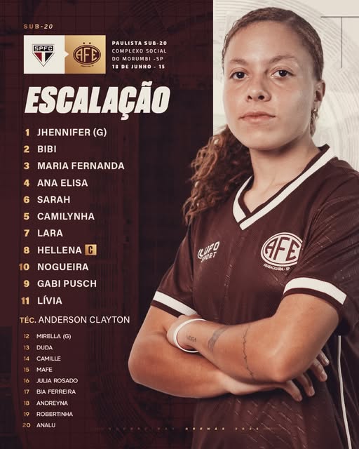 Guerreirinhas Grenás escaladas para a estreia no Paulistão Sub-20 contra o São Paulo