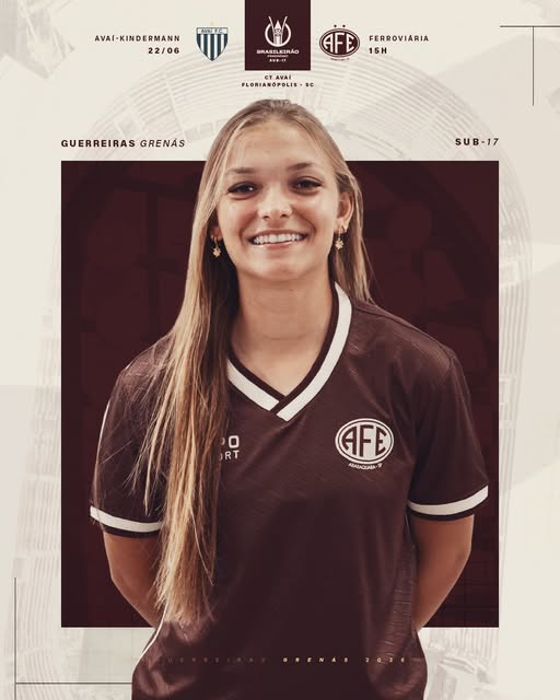 Guerreirinhas Grenás enfrentam Avaí/Kindermann-SC pelo Brasileiro Feminino Sub-17