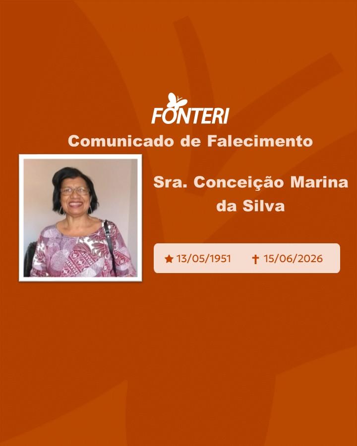 Com pesar, nos despedimos da Sra. Conceição Marina da Silva
