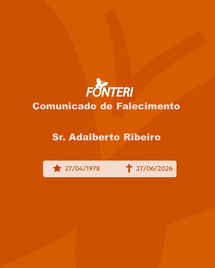 Com pesar, nos despedimos do Sr. Adalberto Ribeiro