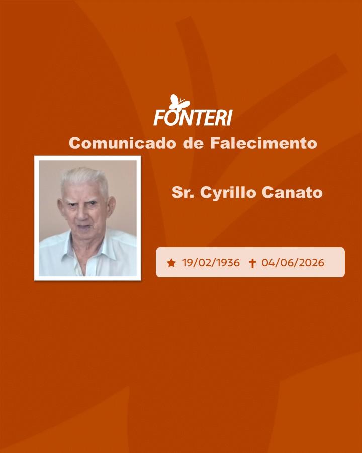 Com pesar, nos despedimos do Sr. Cyrillo Canato 