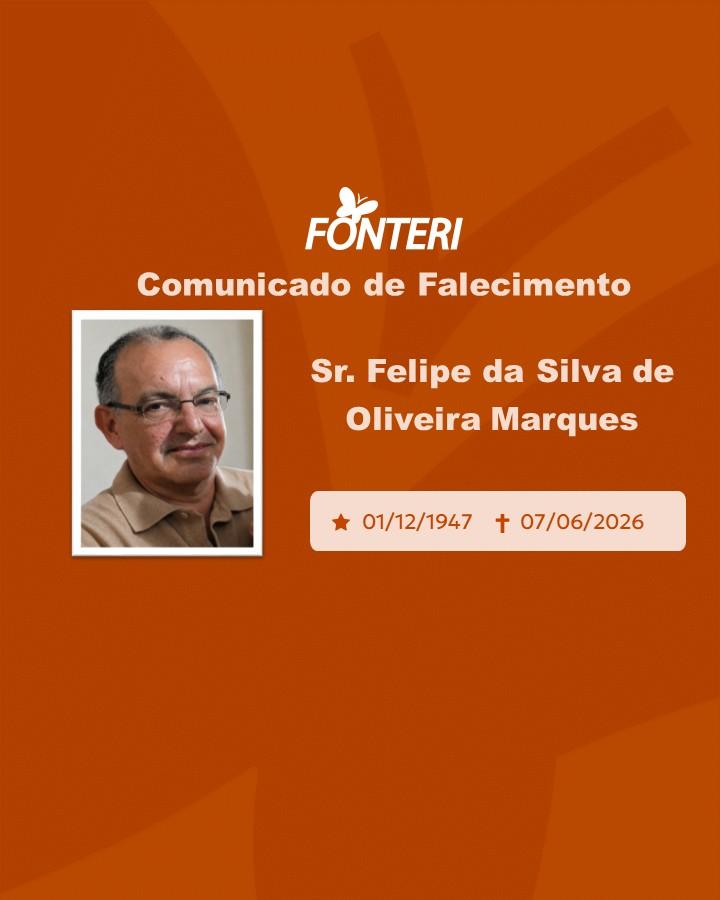 Com pesar, nos despedimos do Sr. Felipe da Silva de Oliveira Marques