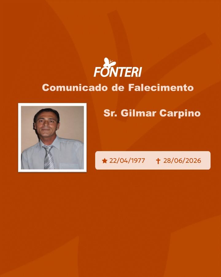 Com pesar, nos despedimos do Sr. Gilmar Carpino