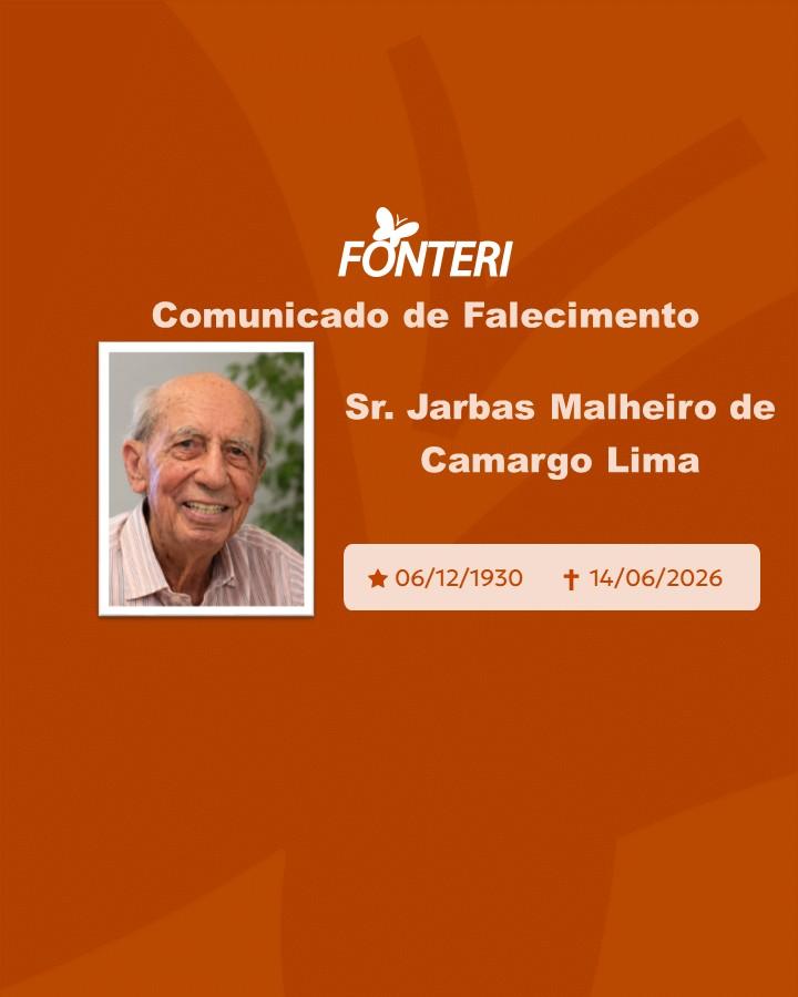Com pesar, nos despedimos do Sr. Jarbas Malheiro de Camargo Lima
