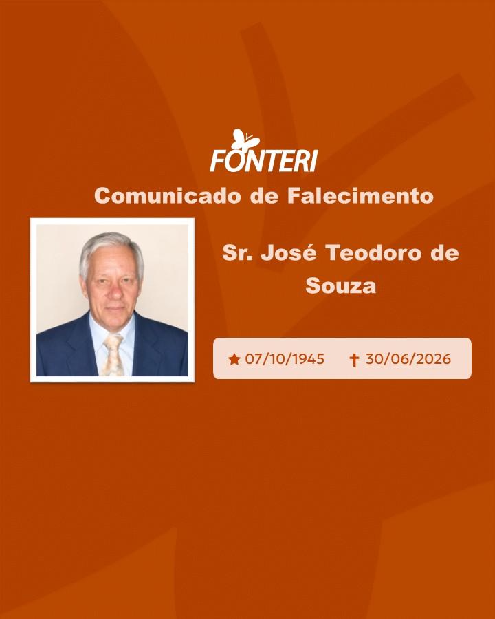 Com pesar, nos despedimos do Sr. José Teodoro de Souza