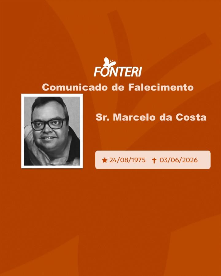 Com pesar, nos despedimos do Sr. Marcelo da Costa