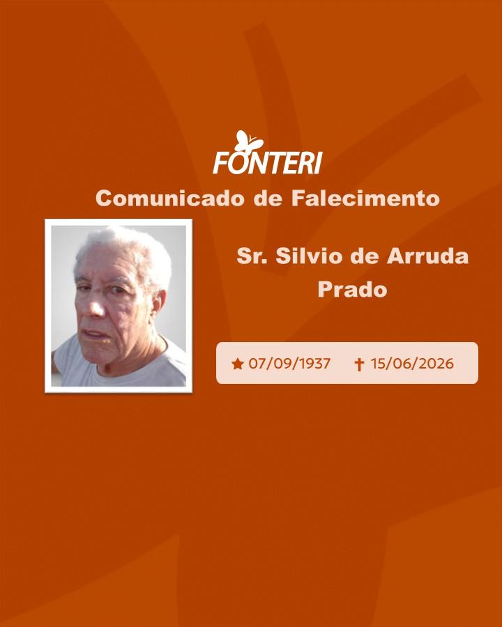 Com pesar, nos despedimos do Sr. Silvio de Arruda Prado 