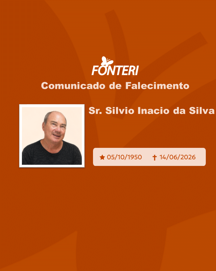 Com pesar, nos despedimos do Sr. Silvio Inacio da Silva