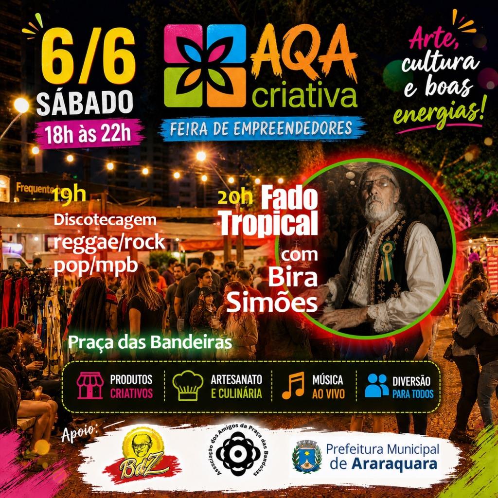 Feira Aqa Criativa une fado tropical e discotecagem na Praça das Bandeiras