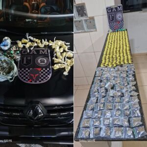 GAM apreende mais de 500 porções de drogas no Cidade Aracy