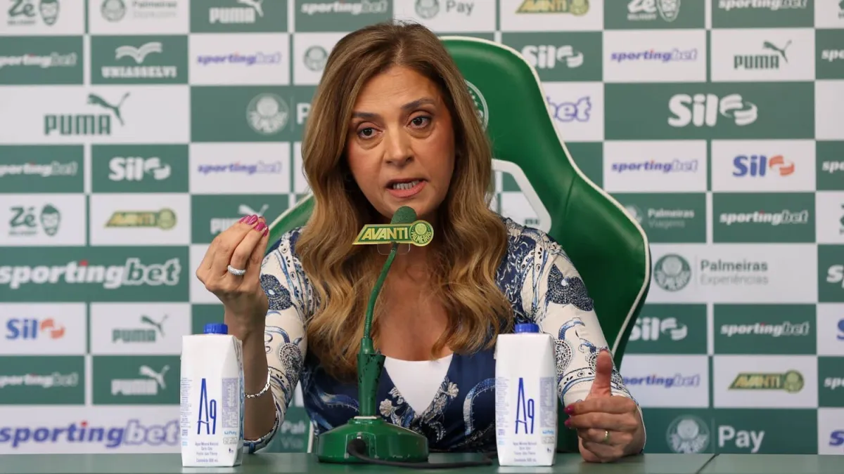 Leila Pereira defende o futebol em racha entre Palmeiras e Flamengo na Libra