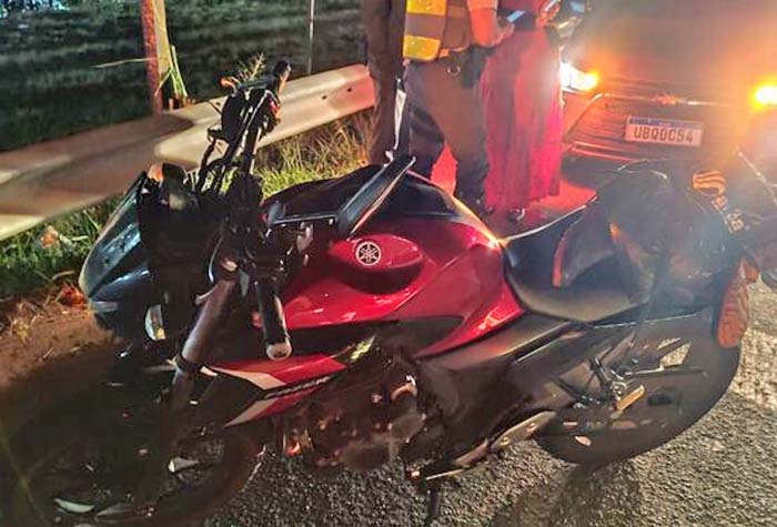 Motociclista sofre acidente na Washington Luís e é hospitalizado com ferimentos