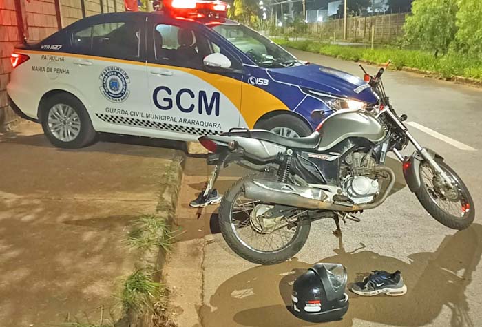 Acidente no Jardim Santa Marta envolve motociclista embriagado e com CNH irregular