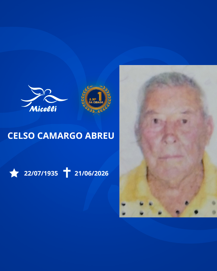 O GRUPO MICELLI COMUNICA O FALECIMENTO DO SR. CELSO CAMARGO ABREU.