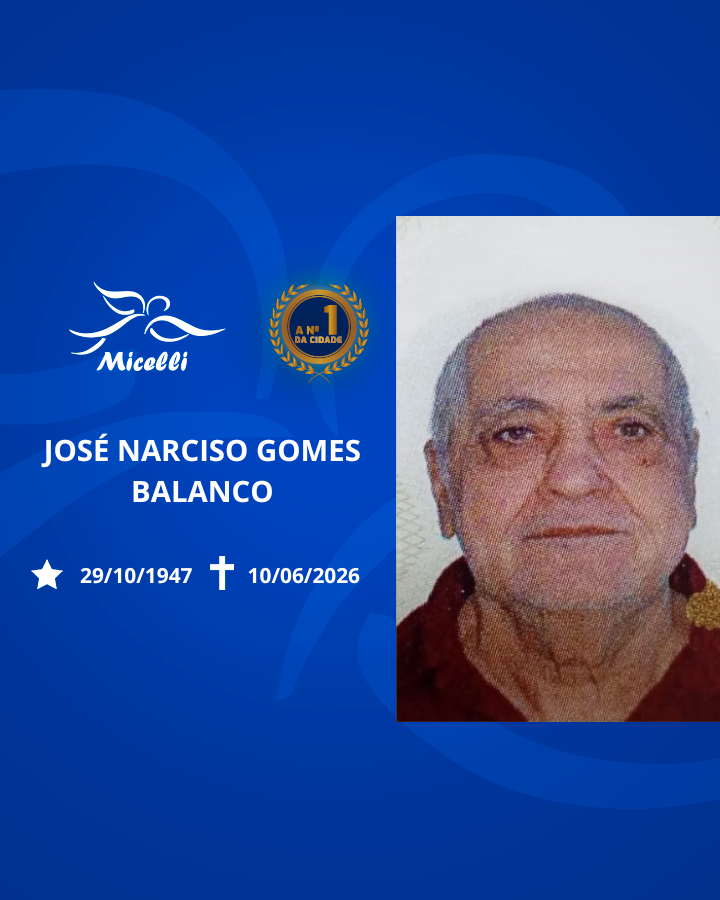 O GRUPO MICELLI COMUNICA O FALECIMENTO DO SR. JOSÉ NARCISO GOMES BALANCO.