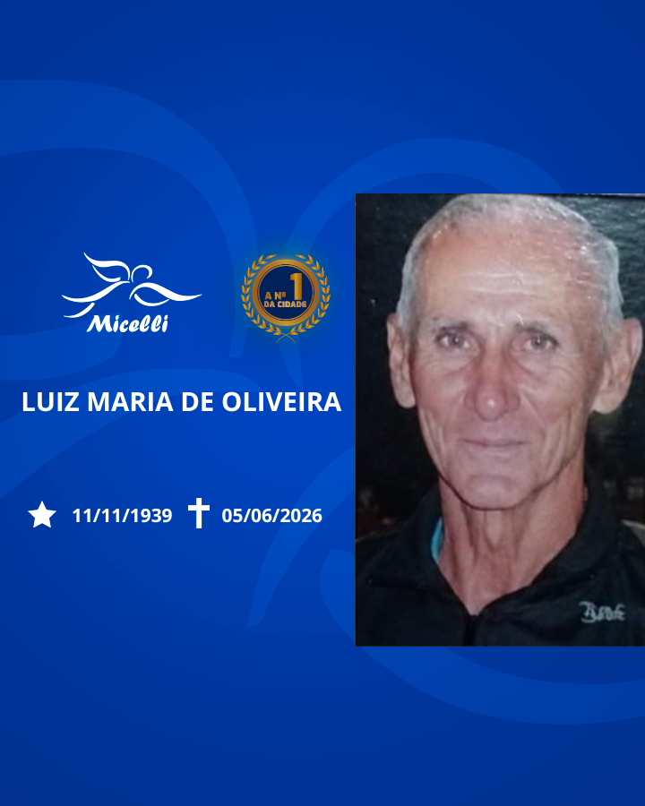 O GRUPO MICELLI COMUNICA O FALECIMENTO DO SR. LUIZ MARIA DE OLIVEIRA.
