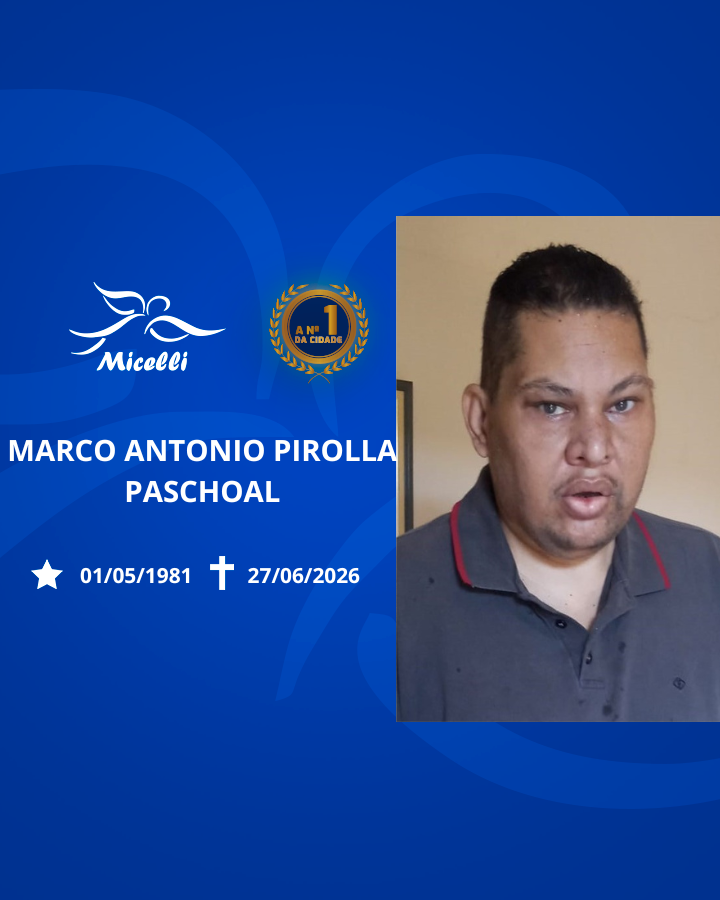 O GRUPO MICELLI COMUNICA O FALECIMENTO DO SR. MARCO ANTONIO PIROLLA PASCHOAL.