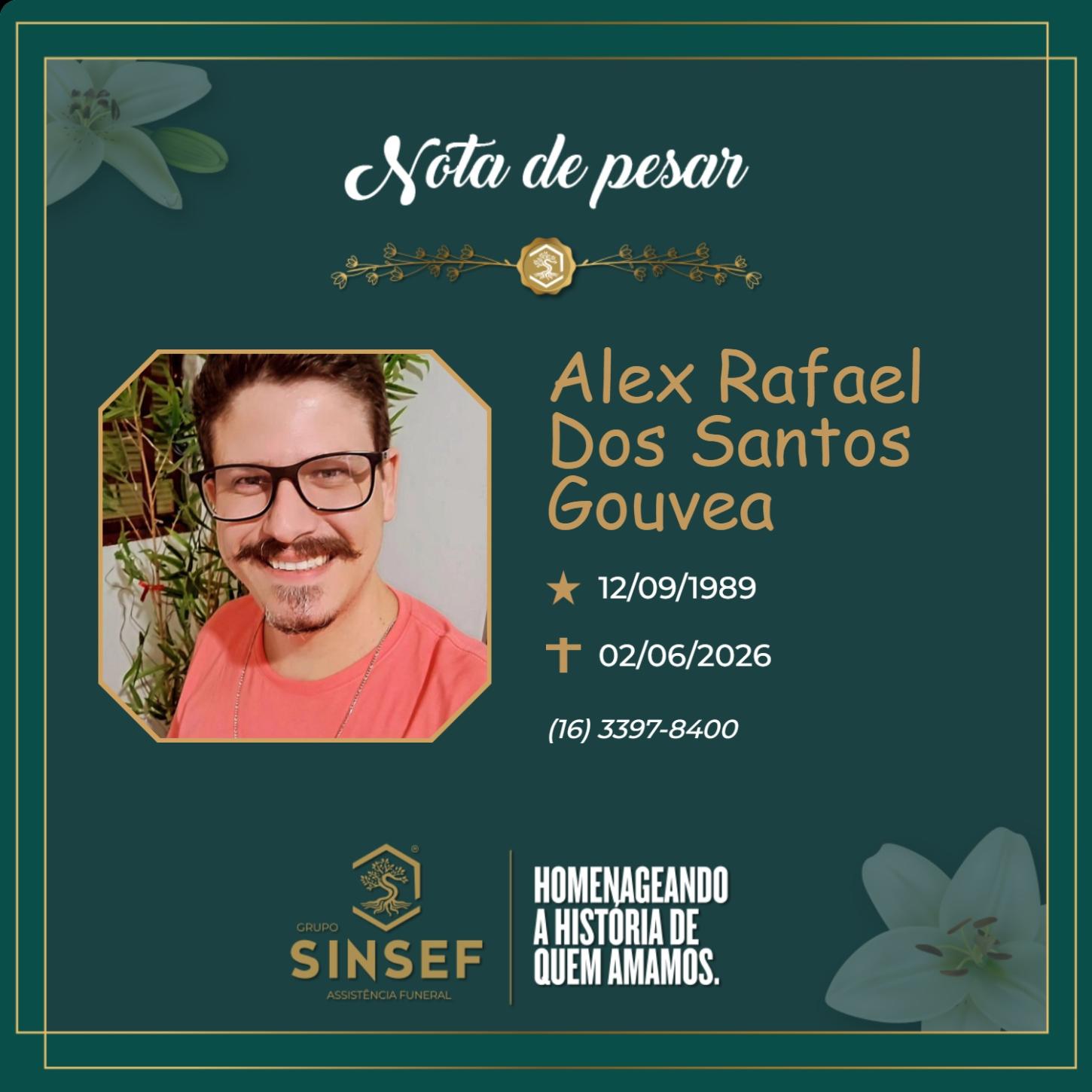 O Grupo Sinsef se despede de Alex Rafael dos Santos Gouvea
