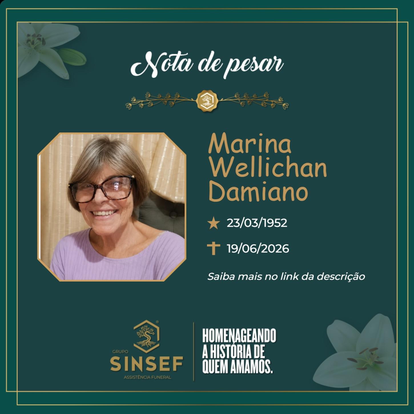 O Grupo Sinsef se despede de Marina Wellichan Damiano
