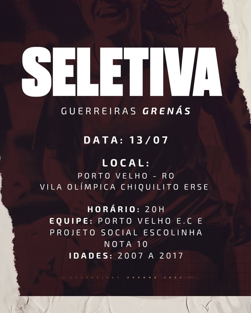 Seletiva para o time feminino Guerreirinhas Grenás acontece em Porto Velho