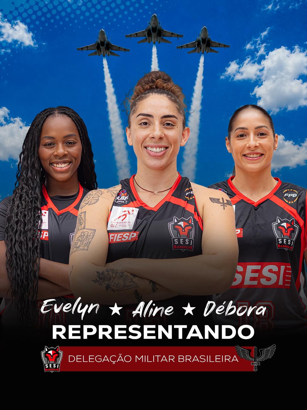 Atletas brasileiras competem no Campeonato Mundial Militar de Basquete na França