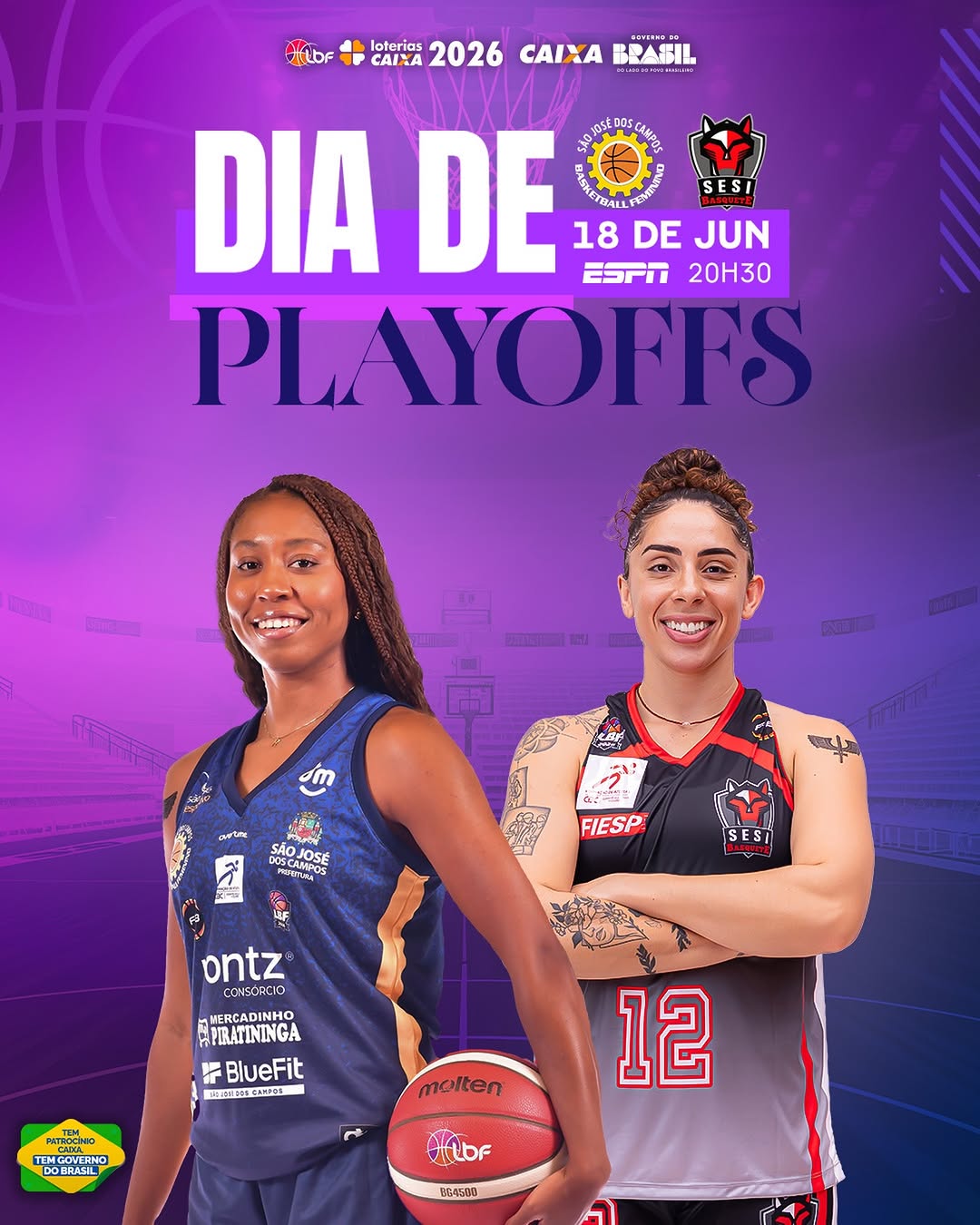 LBF: São José Basketball Feminino e Sesi Araraquara se enfrentam no primeiro jogo dos playoffs