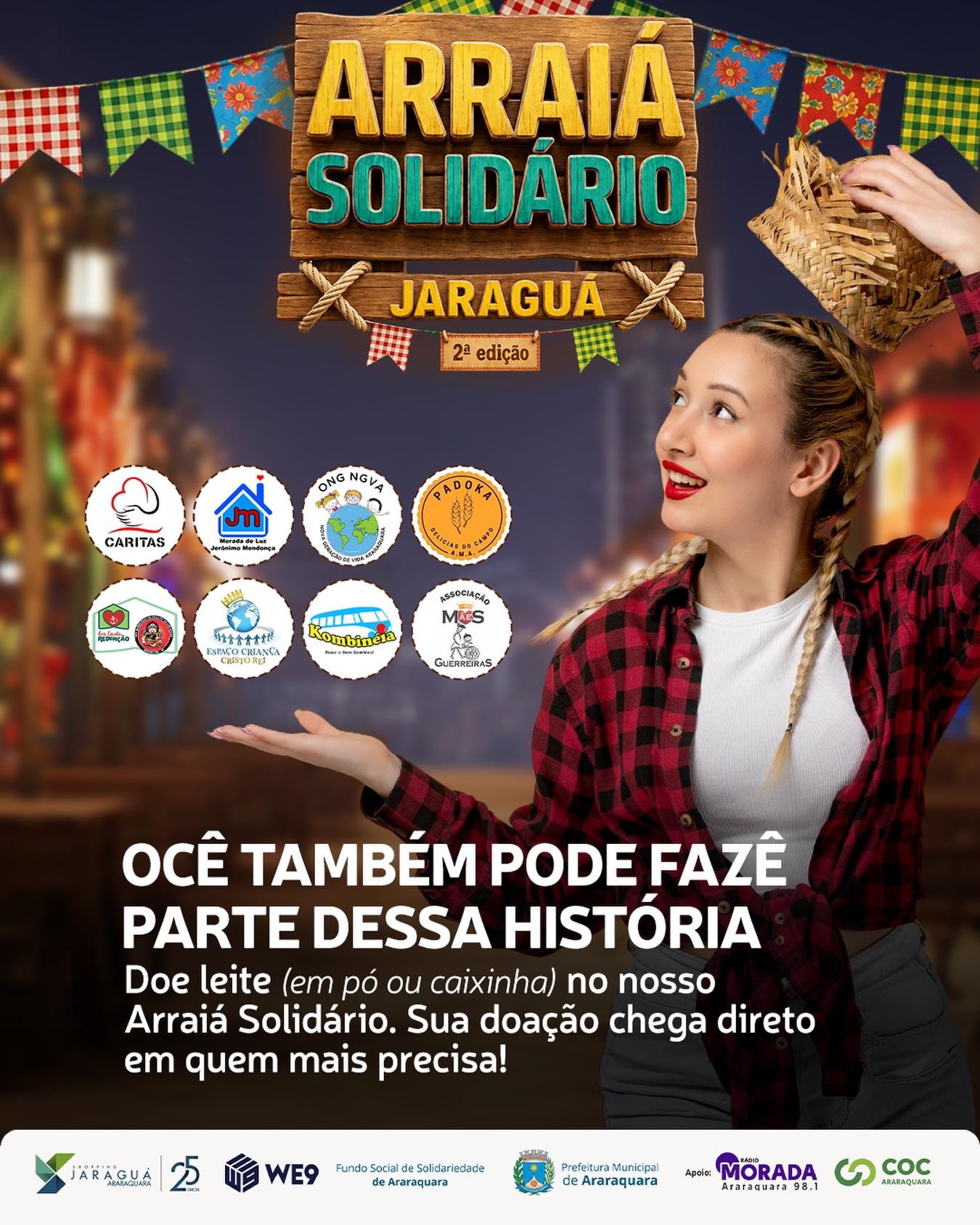 Shopping Jaraguá Araraquara entra no clima de São João com o 2º Arraiá Solidário Jaraguá 