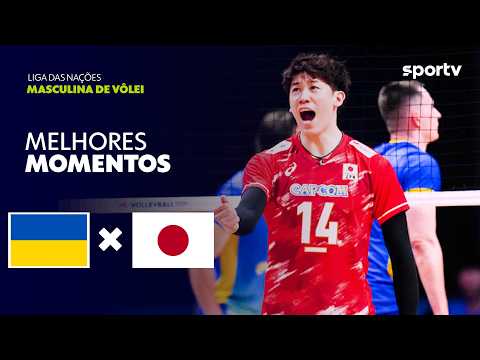 Japão supera Ucrânia com vitória dominante na Liga das Nações Masculina de Vôlei
