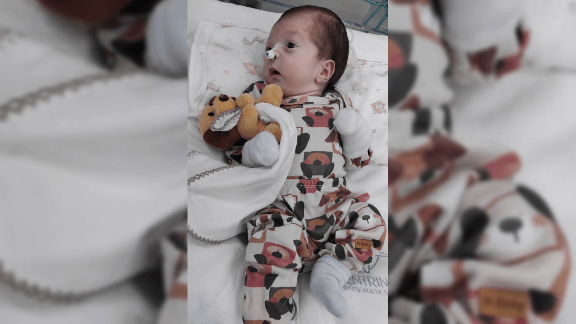 Bebê Noah Gabriel recebe alta da UTI e respira sem ajuda em Rio Claro