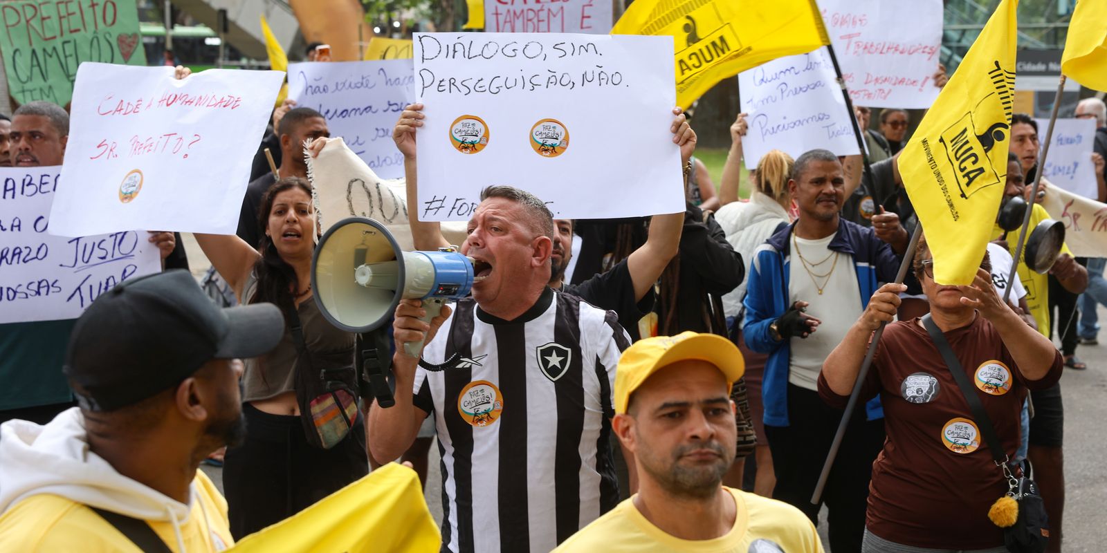 Camelôs do Rio protestam contra o Programa Tolerância Zero