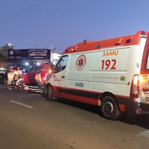 Ciclista sofre ferimentos em colisão no Santa Felícia