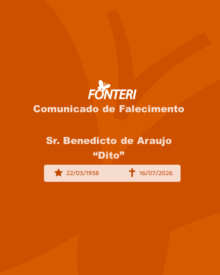 Com pesar, nos despedimos do Sr. Benedicto de Araujo.