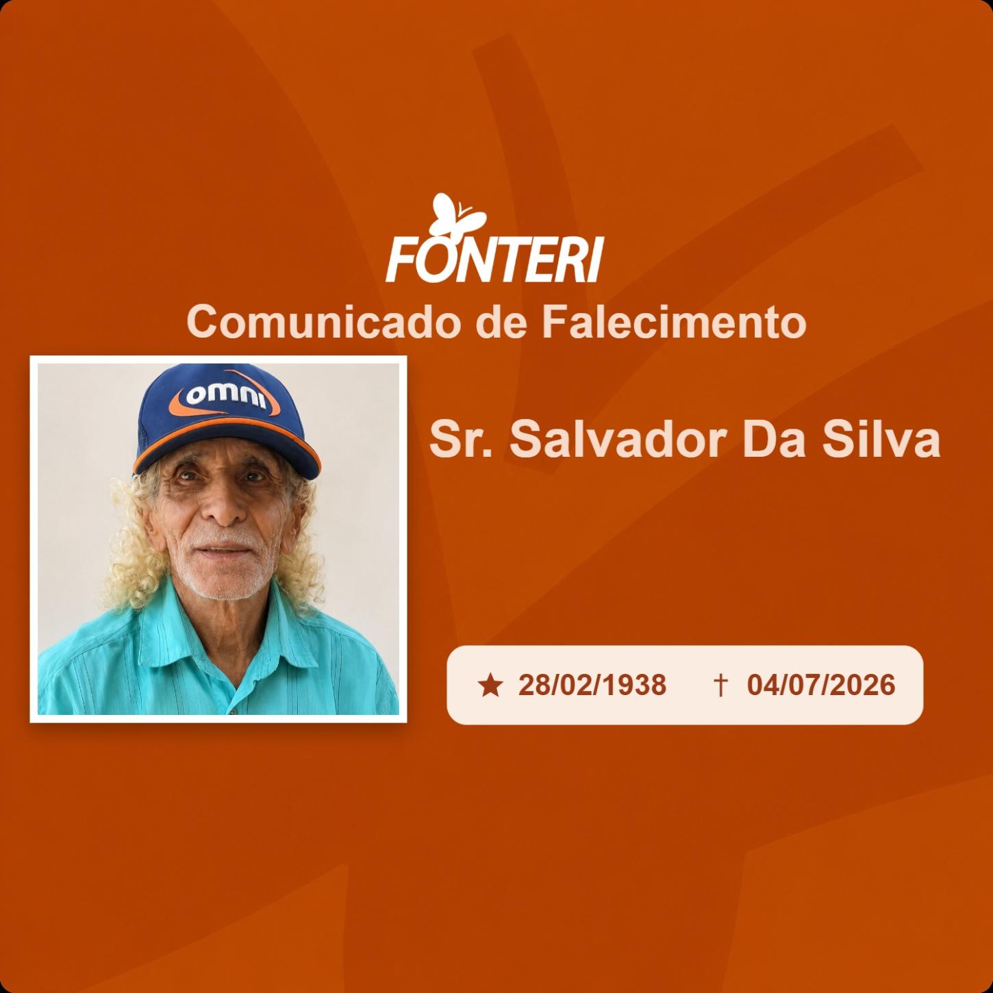 Com pesar, nos despedimos do Sr. Salvador da Silva
