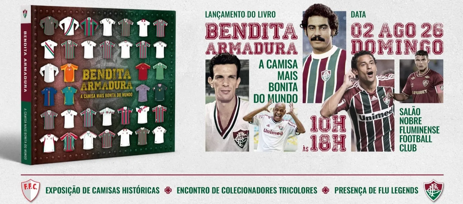 Fluminense lança livro detalhando a história de seus uniformes