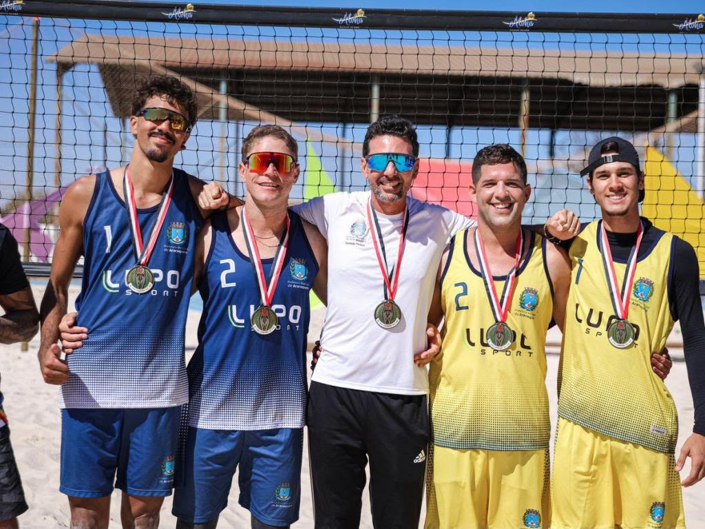 Fundesport Araraquara garante ouro invicto no vôlei de praia masculino em Barretos