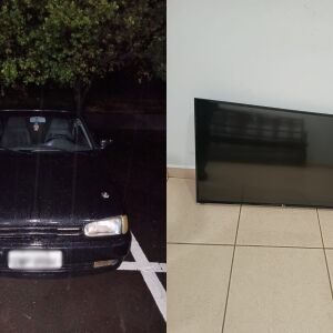 Homem é preso após furto em São Carlos e recuperação de TV em residência
