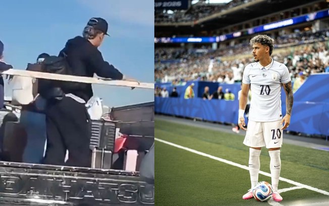 Jogador uruguaio retorna para casa em caçamba de caminhão após eliminação na Copa