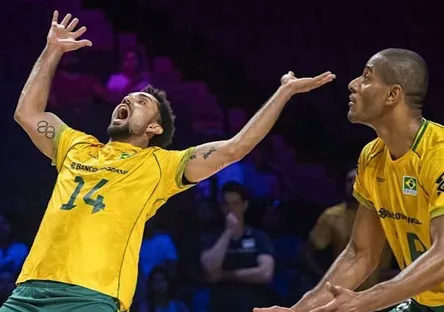 Brasil é superado pelos EUA na Liga das Nações de Vôlei
