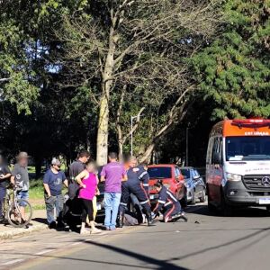 Motociclista se fere em acidente de trânsito no bairro Presidente Collor