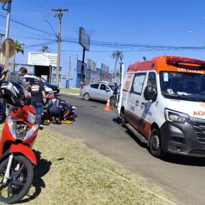 Acidente em São Carlos: Motociclista fica ferido em colisão na Avenida Getúlio Vargas