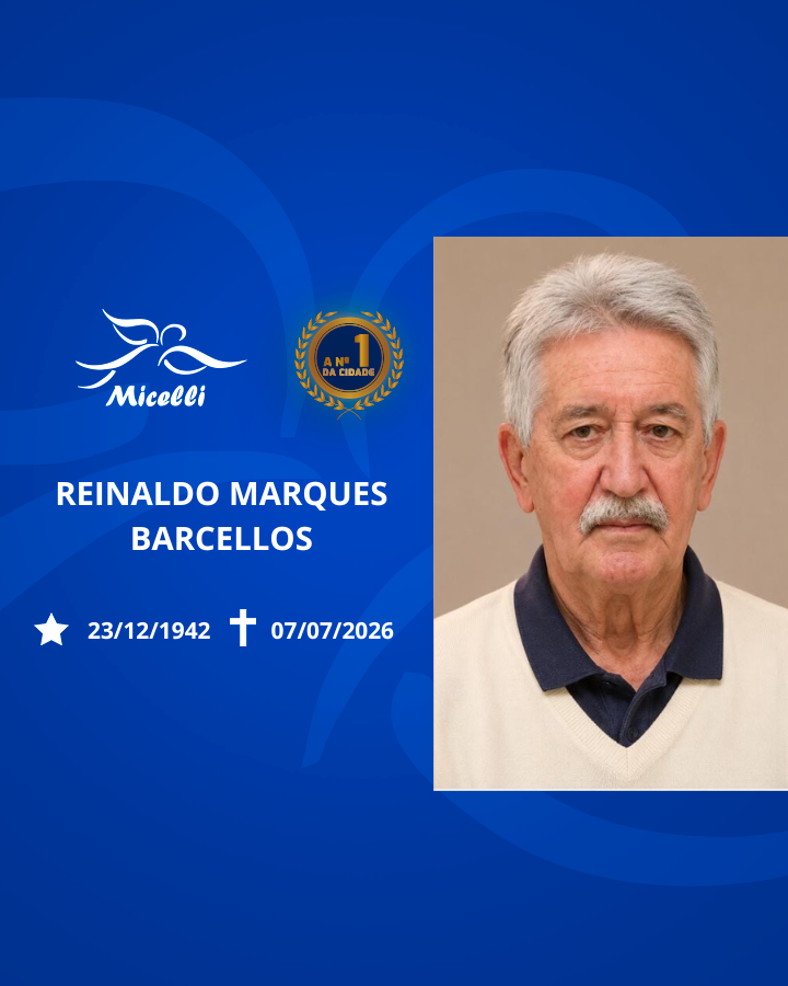 O GRUPO MICELLI COMUNICA O FALECIMENTO DO SR. REINALDO MARQUES BARCELLOS.