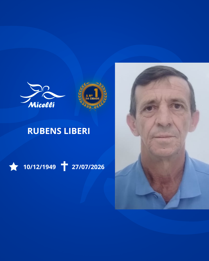 O GRUPO MICELLI COMUNICA O FALECIMENTO DO SR. RUBENS LIBERI.