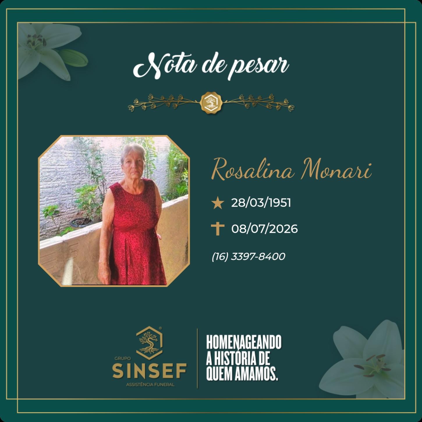 O Grupo Sinsef se despede da Sra. Rosalina Monari 