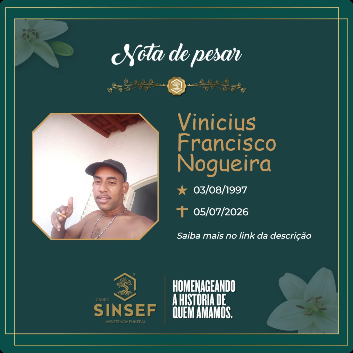 O Grupo Sinsef se despede de Vinicius Francisco Nogueira