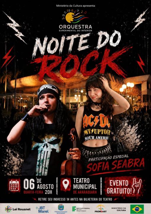 Orquestra Experimental do Interior apresenta show Noite do Rock em Araraquara