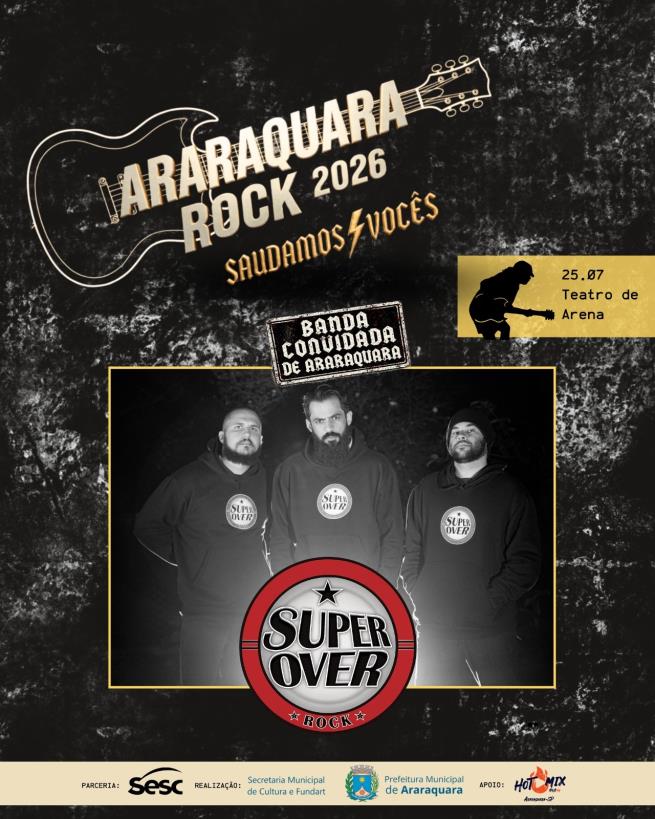 Araraquara Rock 2026: Super Over e Marenna confirmam presença no festival