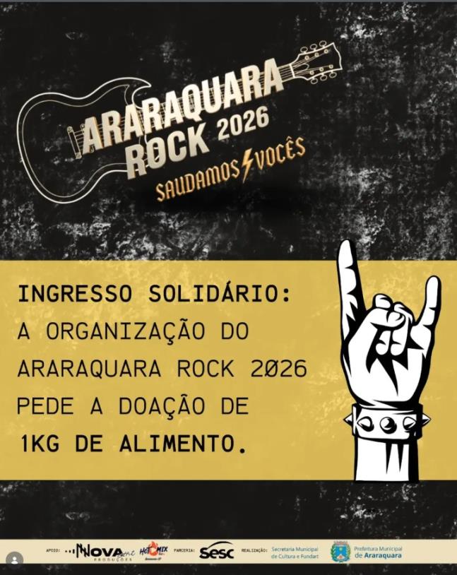Araraquara Rock 2026 traz grandes nomes do metal e hardcore neste final de semana