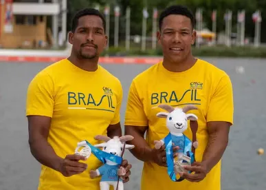 Brasil ganha prata no Mundial de Canoagem com Jacky Godmann e Gabriel Assunção