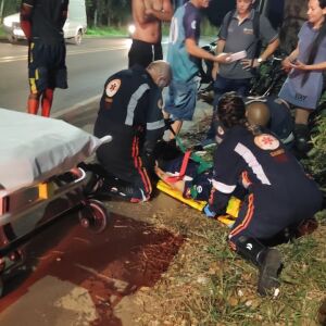 Ciclista fica ferido após colisão em ciclovia de São Carlos