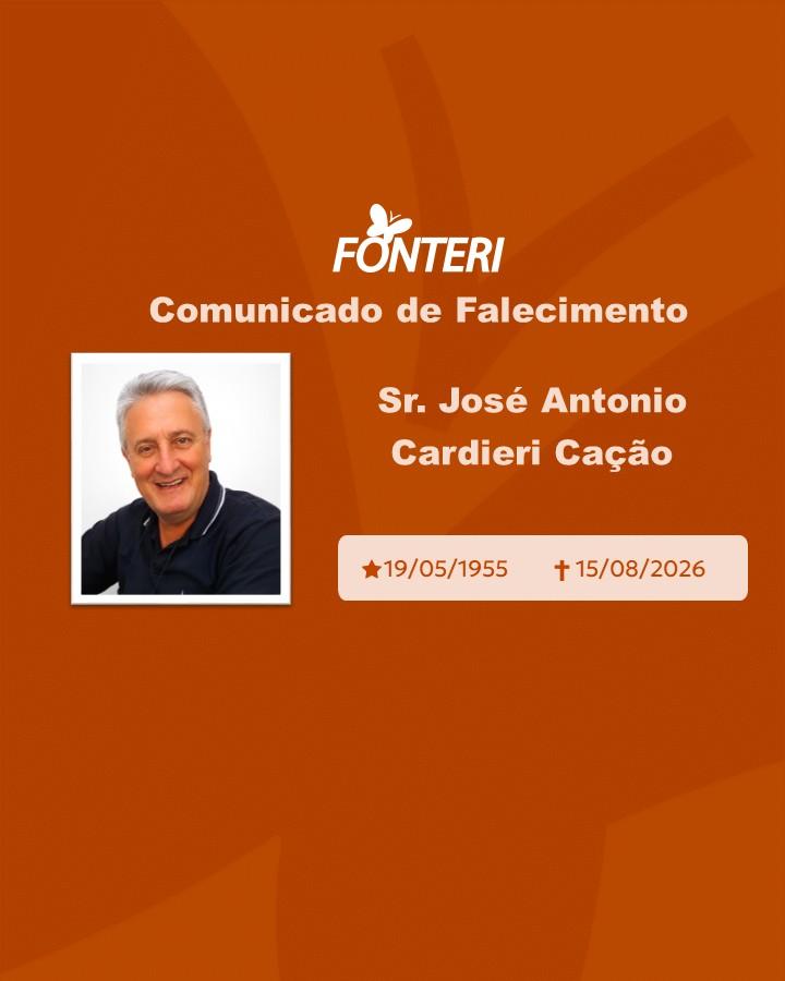 Com pesar, nos despedimos do Sr. José Antonio Cardieri Cação